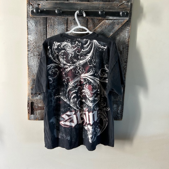 Men's Y2K Skin Graphic T-Shirt Faded Black - Picture 2 of 3